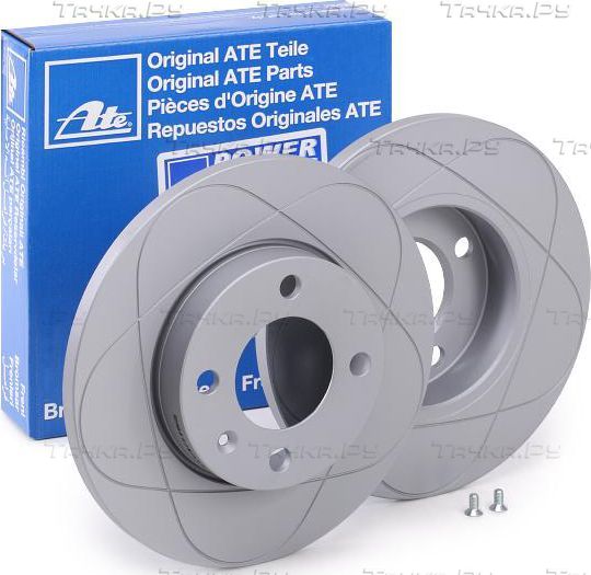 Тормозной диск ATE PowerDisc передний для Volkswagen Golf I 1974-1983. Артикул 24.0312-0106.1