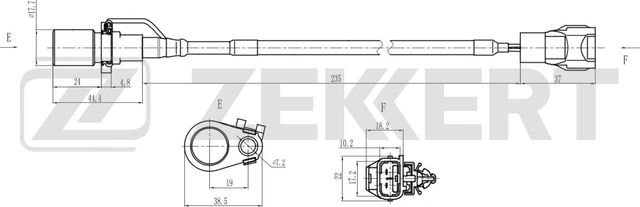 Датчик положения коленвала Zekkert. Артикул SE-4094