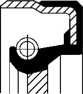 Сальник коленвала Corteco (АСМ (полиакриловый каучук)) для Fiat 238 1966-1976. Артикул 12001475B