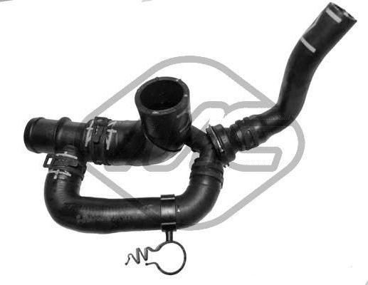 Патрубок радиатора (системы охлаждения) Metalcaucho для Volkswagen Transporter T5 2009-2010. Артикул 98646