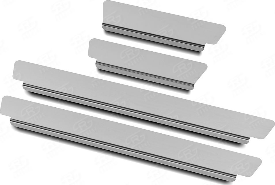 Накладки RusStal на пороги (лист нерж. зеркальный) для Kia K5 2020-2026. Артикул KIAK520-01
