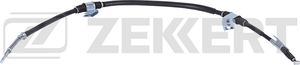 Трос ручника (тросик ручного тормоза) Zekkert задний левый для SsangYong Korando II 1996-2000. Артикул BZ-1057