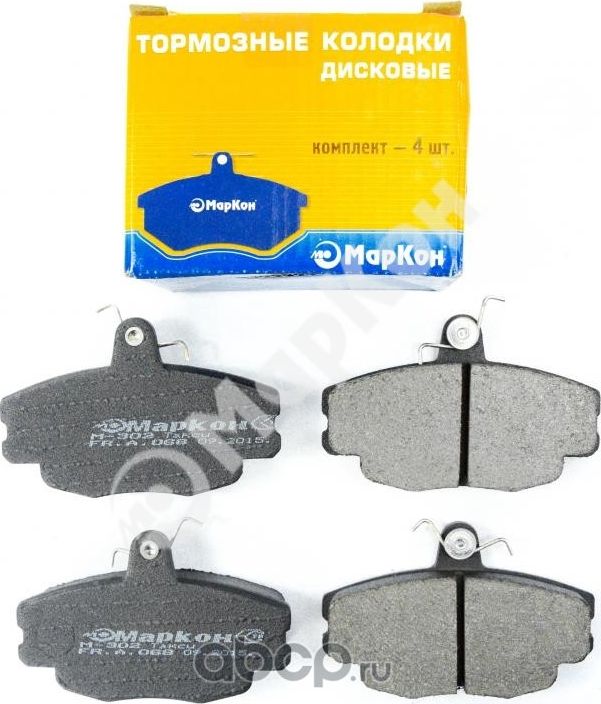 Колодки тормозные дисковые к-т Citroen Peugeot Renault (Markon). Артикул 06800180