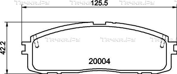 Тормозные колодки Nisshinbo. Артикул NP1046