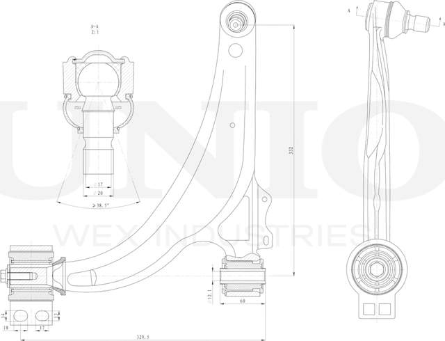 Рычаг подвески (Unio). Артикул SSP-40131