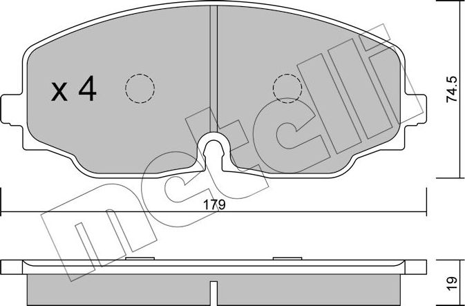 Тормозные колодки Metelli. Артикул 22-1171-0