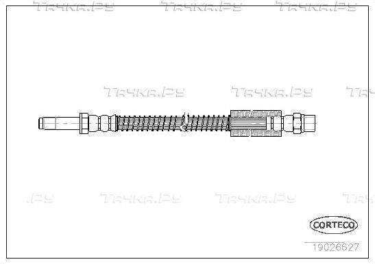 Тормозной шланг Corteco передний для Volvo C70 I 1997-2002. Артикул 19026627