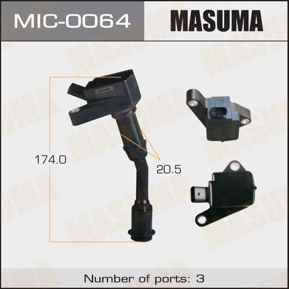 Катушка зажигания Masuma. Артикул MIC-0064