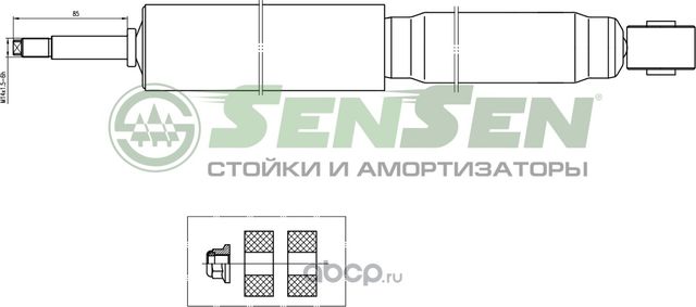 АМОРТИЗАТОРTOYOTALANDCRUISER10098ПЕРГАЗ (Sensen). Артикул 12140010