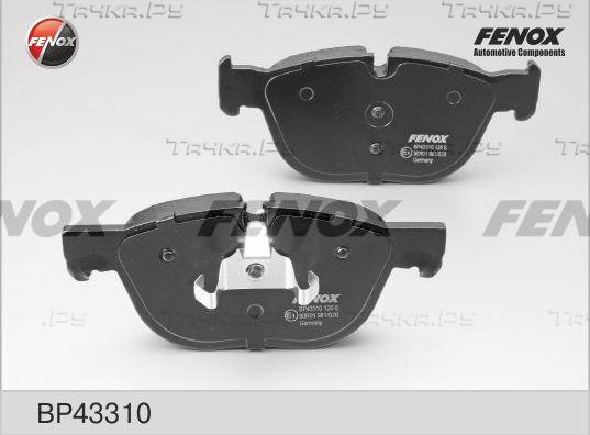 Тормозные колодки Fenox передние для BMW X5 III (F15) 2013-2018. Артикул BP43310