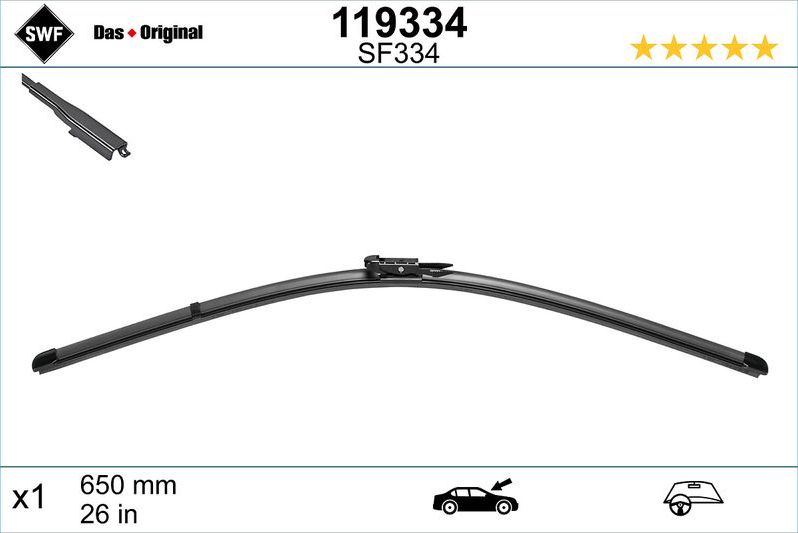 Щетка стеклоочистителя (дворник) SWF Das Original. Артикул 119334
