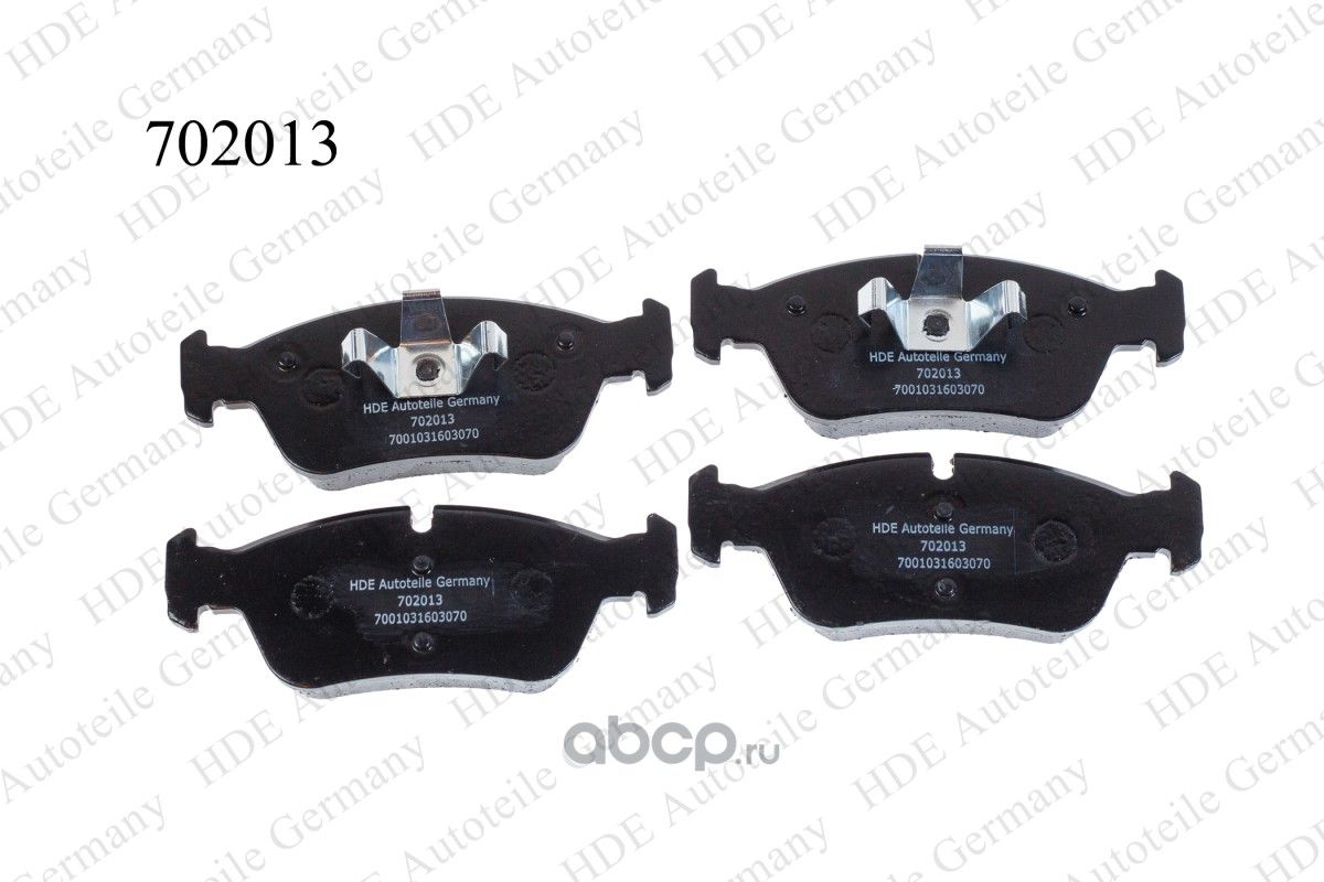 Колодки тормозные дисковые BMW Е87,E90 FR 702013 (HDE). Артикул 702013