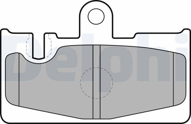 Тормозные колодки Delphi (Low-Metallic). Артикул LP1690