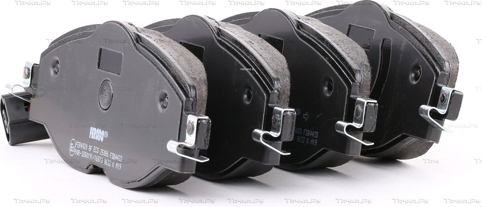 Тормозные колодки Ferodo Premier Eco Friction передние для Audi Q3 Sportback I (F3) 2019-2026. Артикул FDB4433