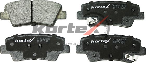Колодки тормозные HYUNDAI SOLARIS 17- зад. (Kortex). Артикул KT5647STD