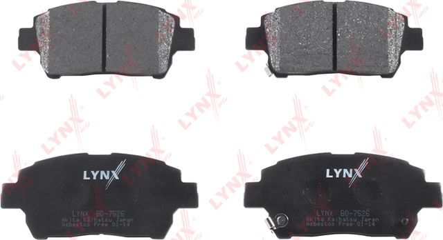 Тормозные колодки LYNXauto передние для BYD F3 I 2005-2012. Артикул BD-7526
