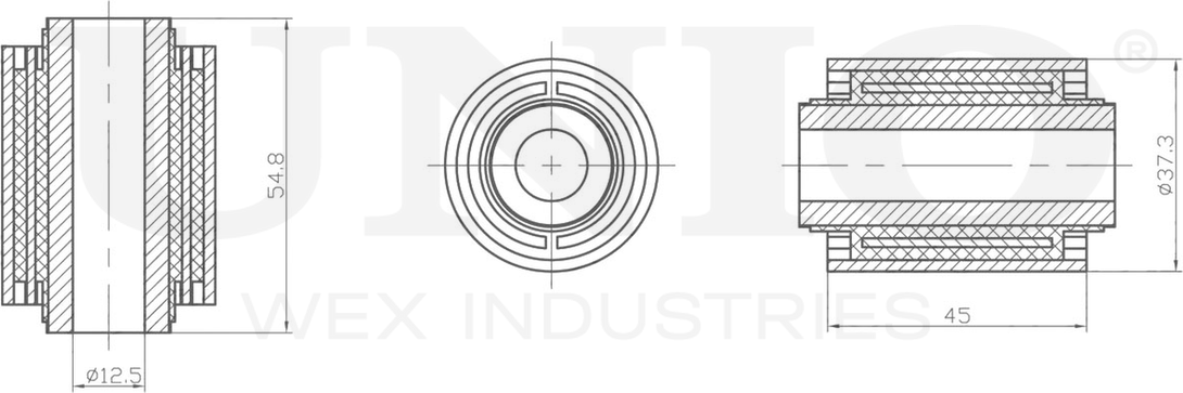 Сайлентблок рычага подвески (Unio). Артикул RMP-20134