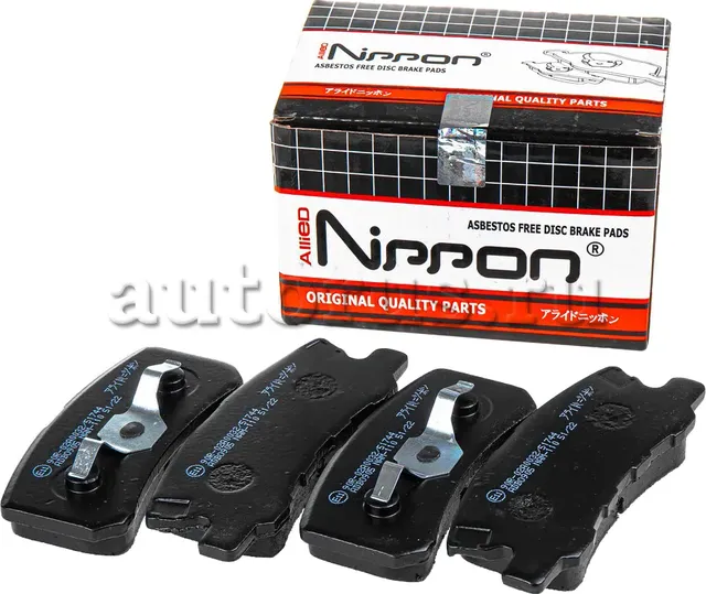 Колодки тормозные дисковые | зад | (Allied Nippon). Артикул ADB0905