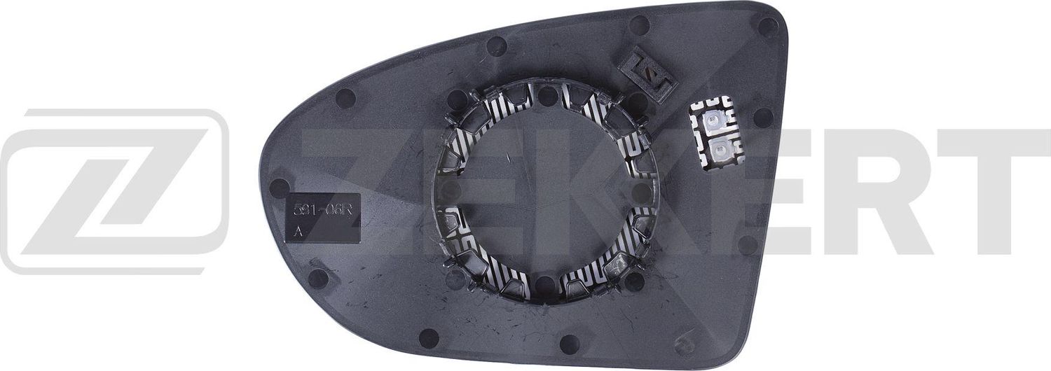 Зеркальное стекло бокового зеркала Zekkert. Артикул SP-1090