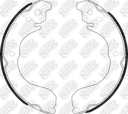 Тормозные колодки NiBK задние для Nissan Juke I 2010-2019. Артикул FN1264