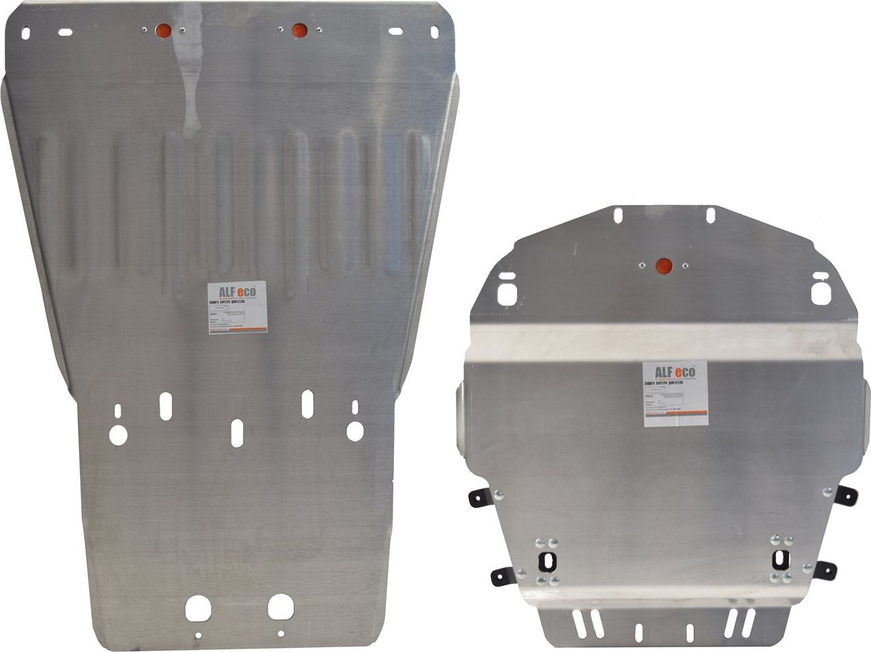 Защита алюминиевая Alfeco для картера, радиатора и КПП Lexus LX 570 2007-2026. Артикул ALF.12.05+ALF.12.06 AL4