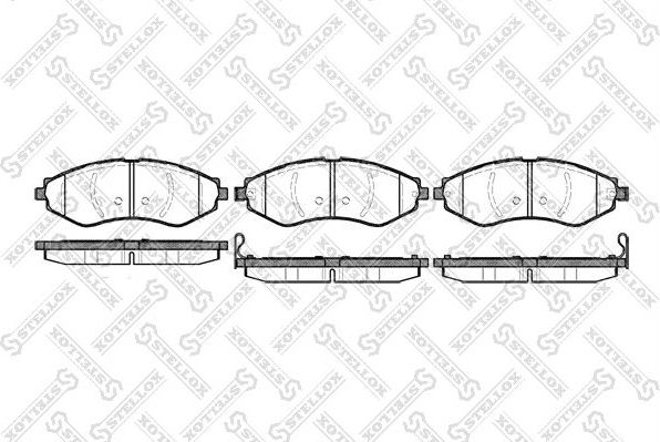 Тормозные колодки Stellox передние для Daewoo Nubira I 1997-2000. Артикул 656 022-SX