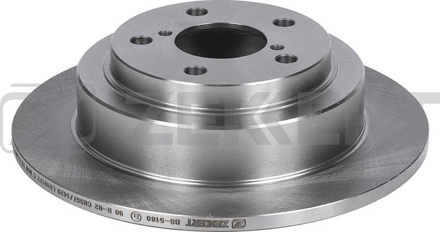 Тормозной диск Zekkert задний для Subaru Impreza II 2000-2009. Артикул BS-5180