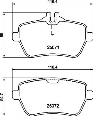 Тормозные колодки Hella Pagid. Артикул 8DB 355 021-511