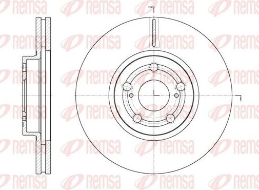 Тормозной диск Remsa. Артикул 6701.10