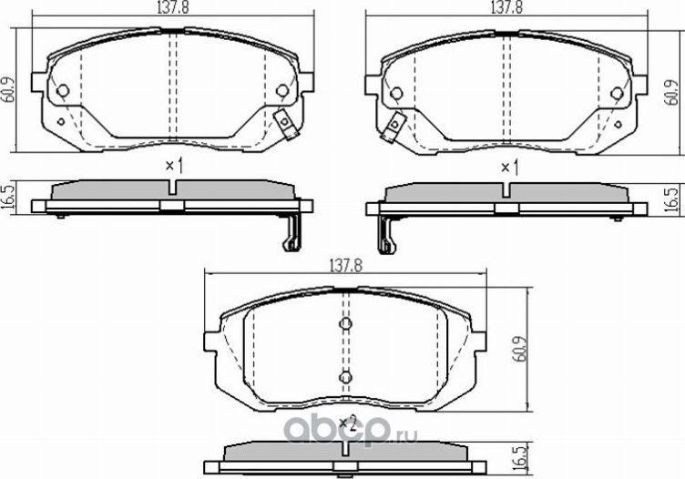 Колодки тормозные передние HYUNDAI IX35 09- I40 11 (Schoffer). Артикул SHF23082