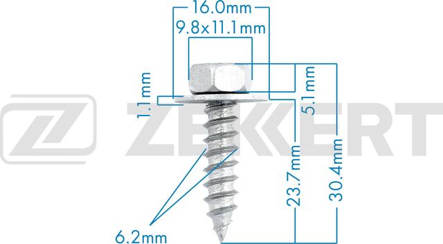 Клипса Zekkert. Артикул BE-2696
