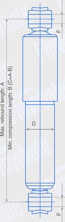 Амортизатор Finwhale задний для Hyundai Elantra V (MD) 2011-2015. Артикул 25066GU