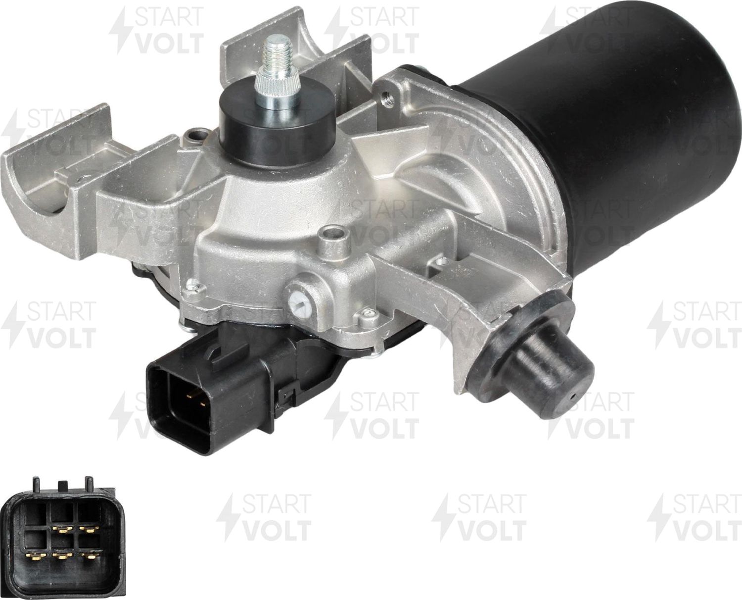 Мотор стеклоочистителя (моторчик дворников) StartVOLT. Артикул VWF 08L4