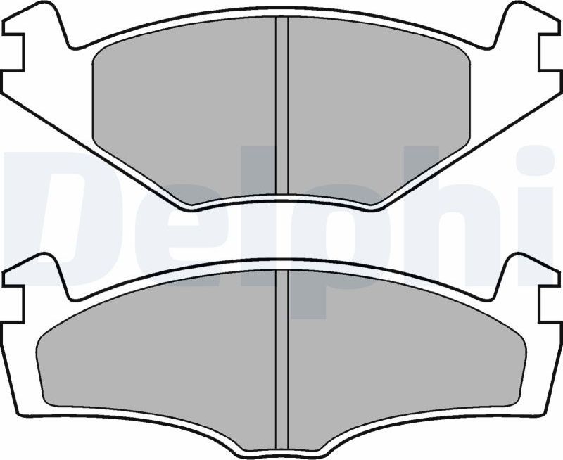 Тормозные колодки Delphi (Low-Metallic). Артикул LP979