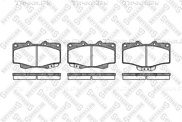 Тормозные колодки Stellox. Артикул 326 004-SX