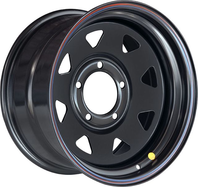 Колёсный диск OFF-ROAD Wheels усиленный стальной черный 5x150 9xR17 d113 ET-24 для Toyota Land Cruiser 76 2007-2026 (треугольник мелкий). Артикул 1790-55013BL-24A17