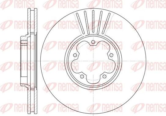 Тормозной диск Remsa. Артикул 6609.10