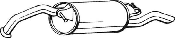 Глушитель (задняя часть) Bosal (Бельгия). Артикул 228-045