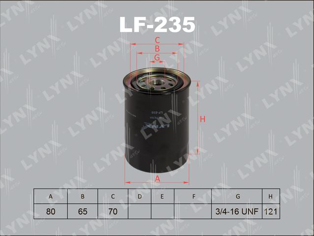 Топливный фильтр LYNXauto. Артикул LF-235