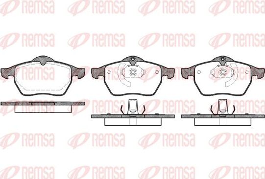 Тормозные колодки Remsa. Артикул 0390.10