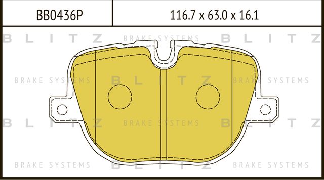 Колодки тормозные LAND ROVER DISCOVERY/RANGE ROVER/RANGE ROVER SPORT 09- задн. (Blitz). Артикул BB0436P