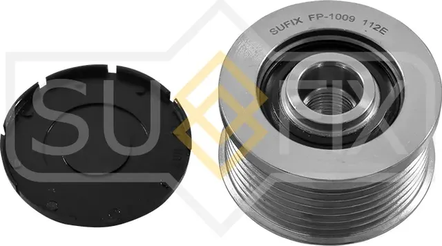 Муфта обгонная шкива генератора LCV передняя/задняя правая/левая FORD RANGER 201 (Sufix). Артикул FP1009