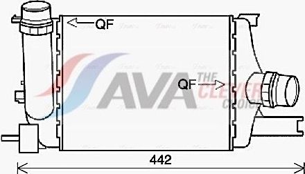 Интеркулер AVA. Артикул RTA4602