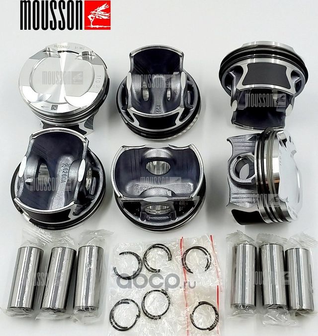 Поршень кольца ремонтные 0,5 мм комплект BMW 3,0L (Mousson). Артикул SPRB58B30050