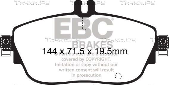 Тормозные колодки EBC Brakes. Артикул DP22165