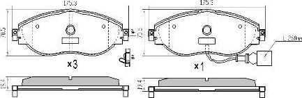 Тормозные колодки Fremax. Артикул FBP-1742