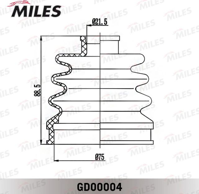 Тормозной диск Miles передний для Mercedes-Benz S-Класс IV (W220) 1998-2005. Артикул K000184