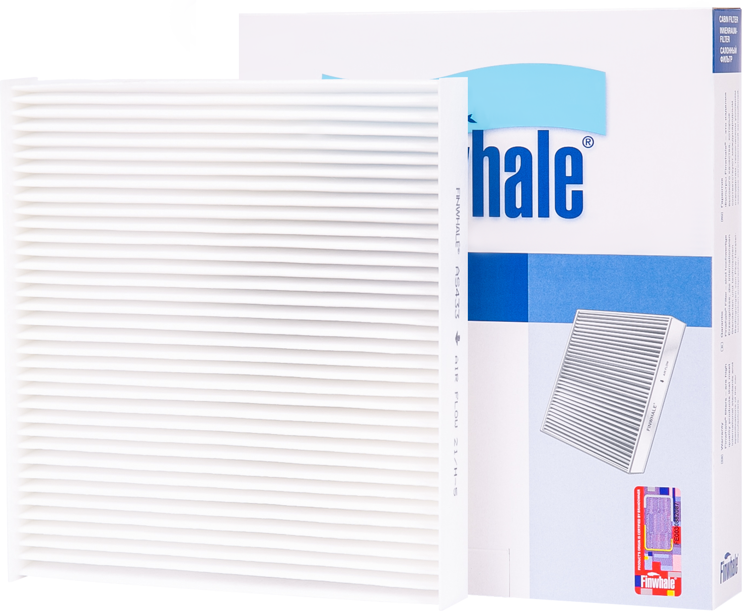 Салонный фильтр Finwhale. Артикул AS433