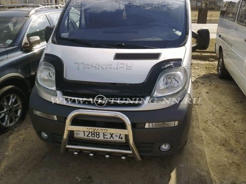 Дефлектор Vip-Tuning для капота Opel Vivaro 2001-2014. Артикул OP19