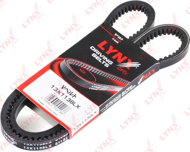 Приводной ремень клиновой LYNXauto. Артикул 13X1138LX